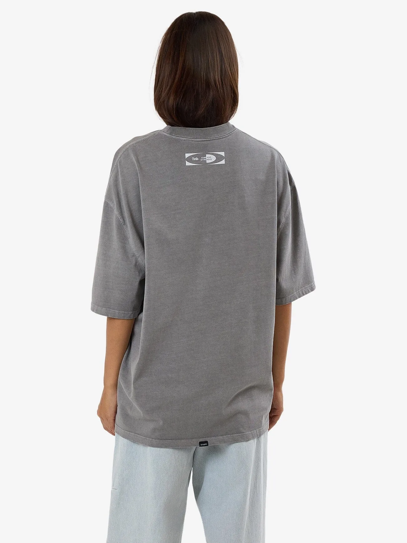 Shifting Sands Oversized Tee - Washed Grey