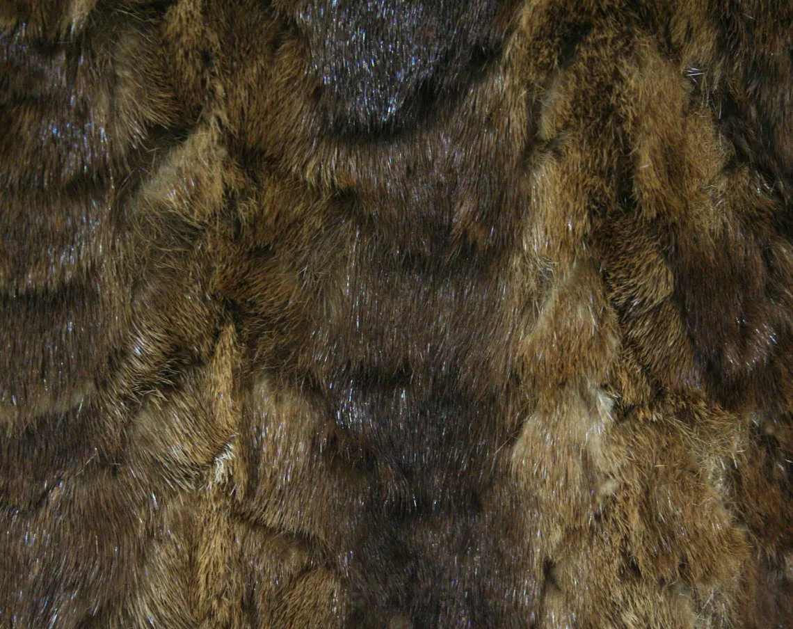 Size 12 Mink Jacket - Gorgeous 1960s Fur Jacket - Sheared Brown Authentic Fur - 60s Mink Collar - Bust 39 - Large Size - Winter - 42141