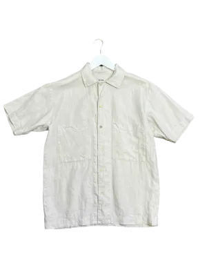 Size XS - Kloke Ecru Map Linen Shirt