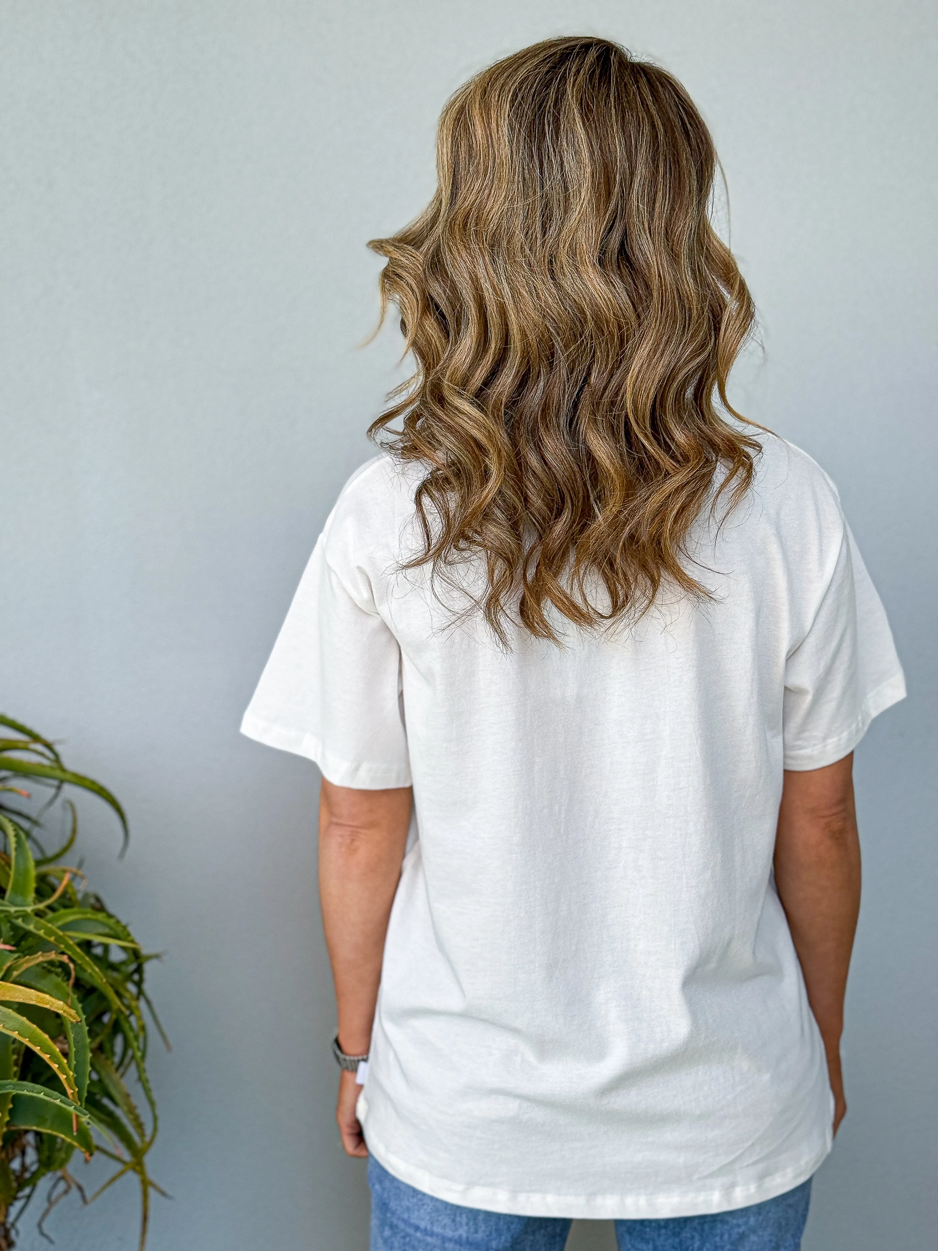 Sky Dance Oversized Tee - Vintage White
