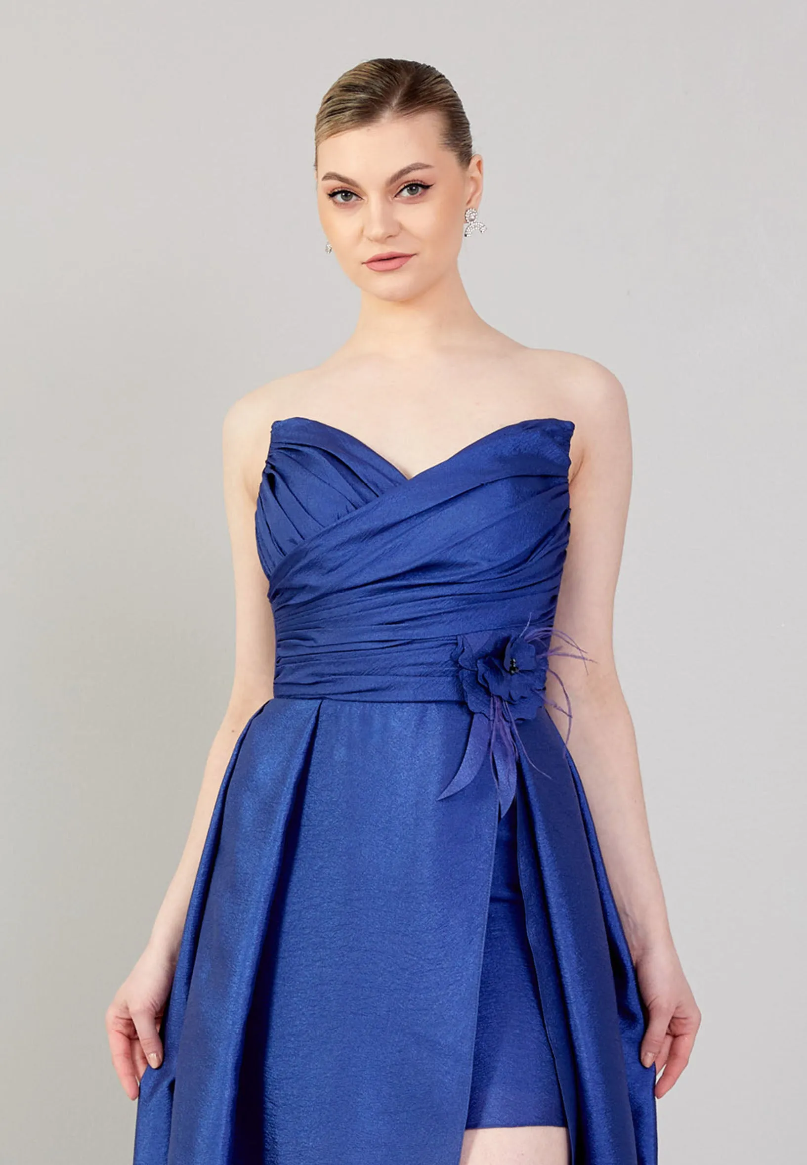 Strapless Spaghetti Strap Maxi Dress