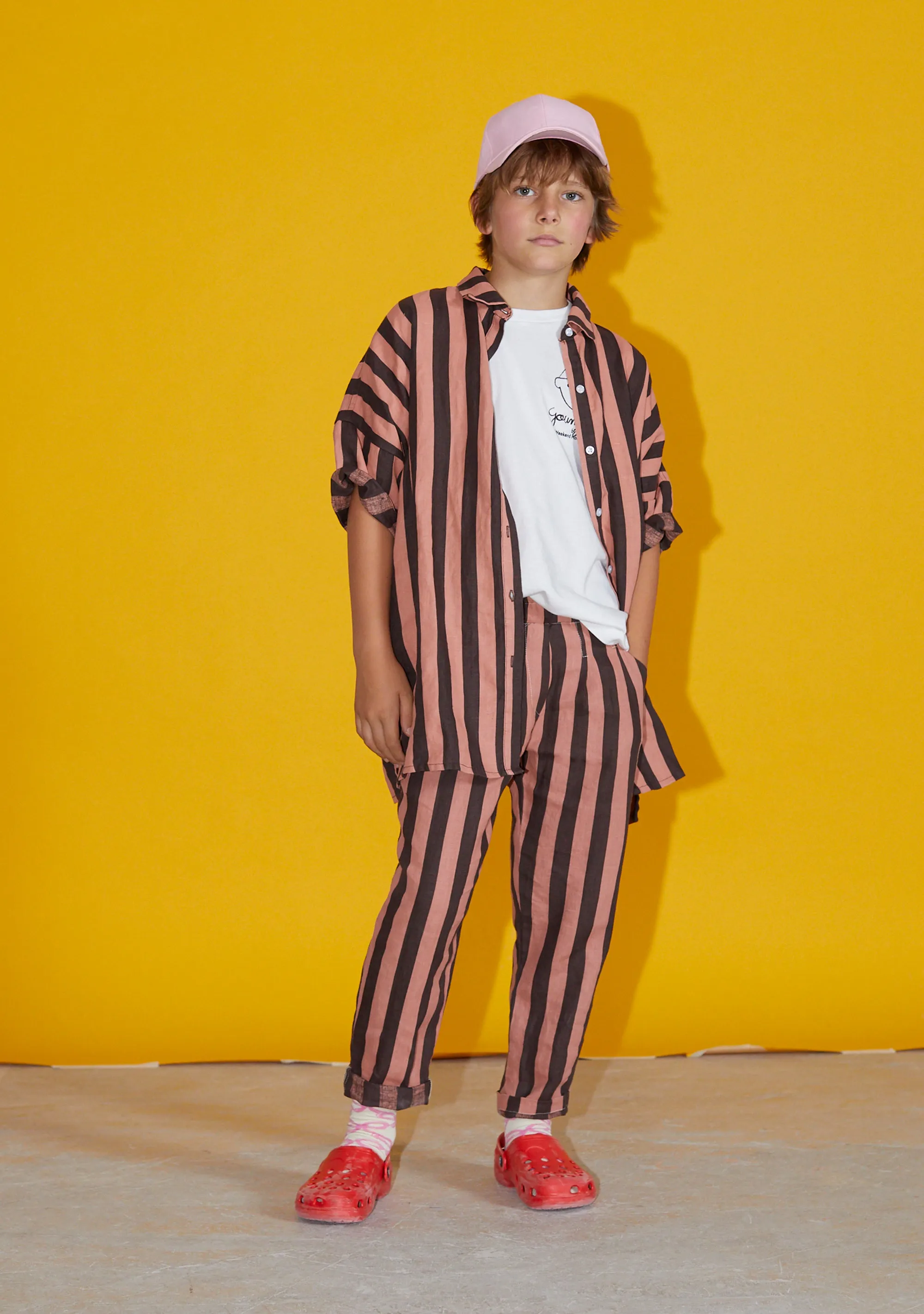 Stripe Kid's Linen Shirt