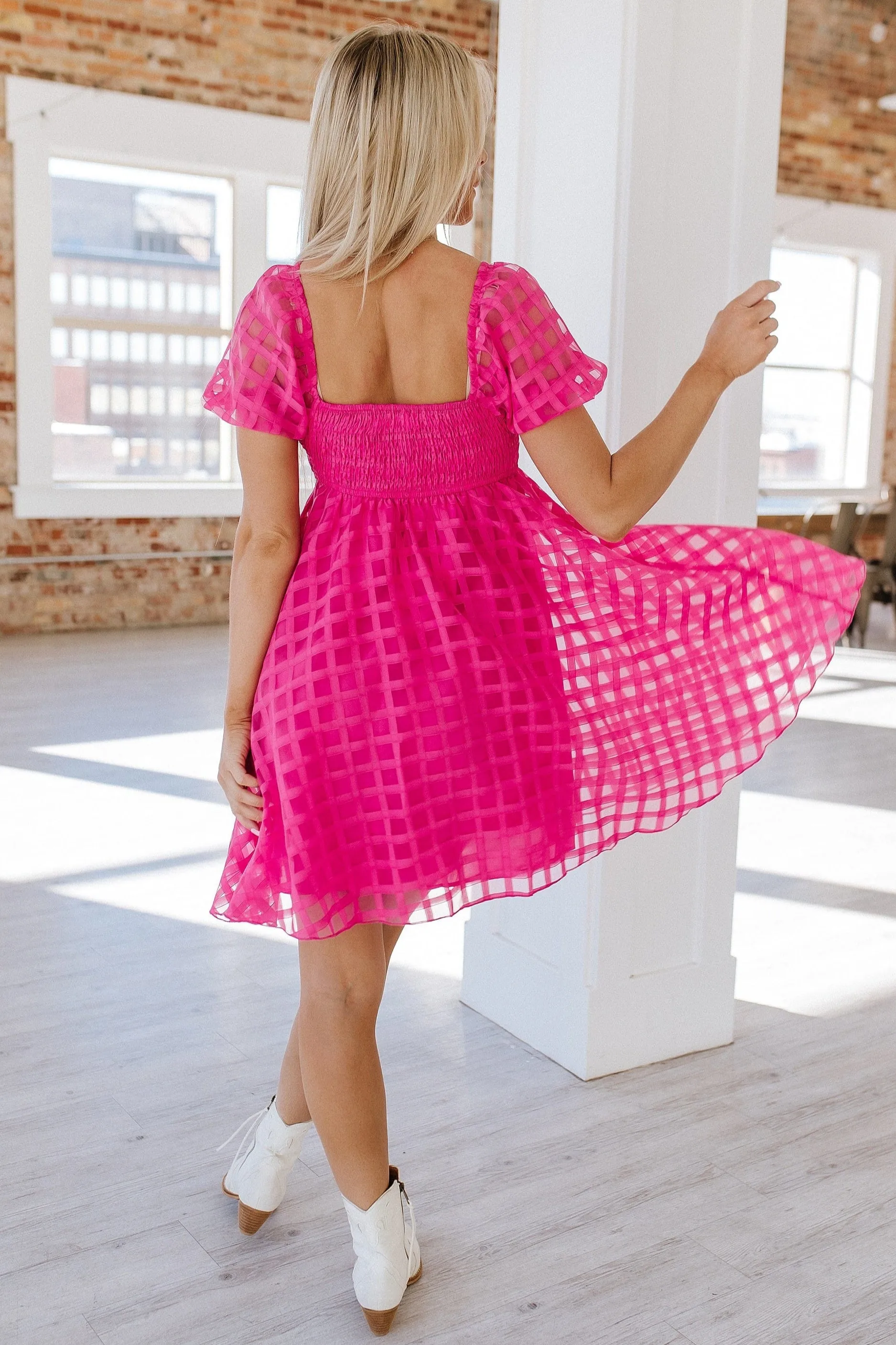 Teah Puff Sleeve Babydoll Dress | DROPSHIP