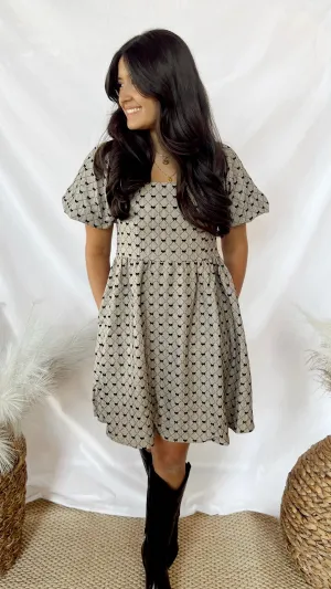 The Black Classic Bow Dress