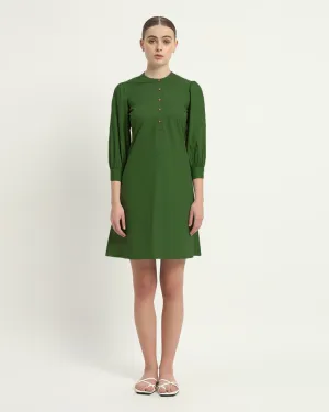 The Roslyn Emerald Cotton Dress