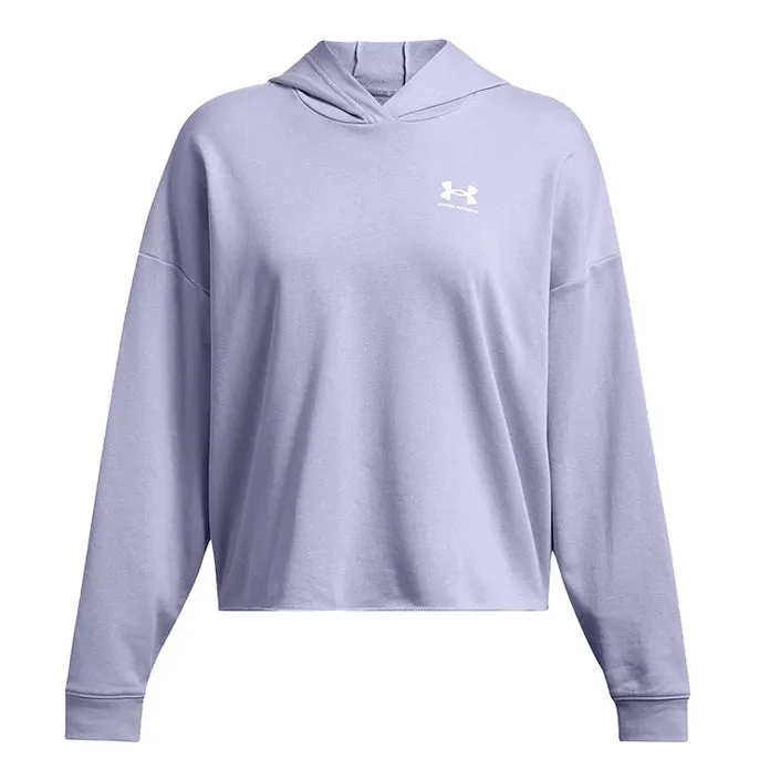 Under Armour Womens Rival Terry OS Hoodie Celeste / White