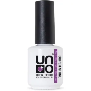 UNO Super Shine Non-Cleanse Top Coat 15ml LED UV
