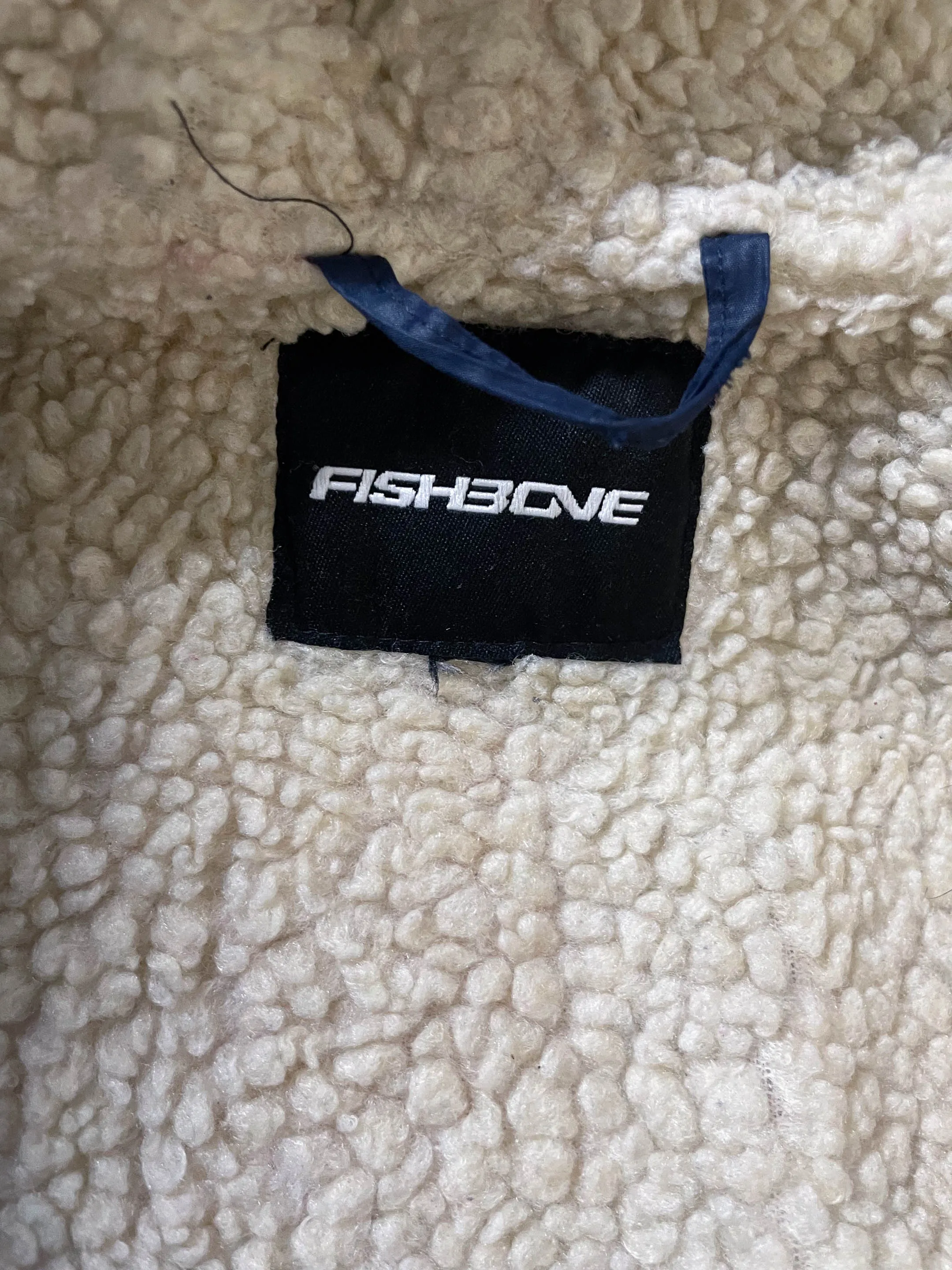 Vintage Fishbone superior slacker blue checkered full zip hoodie in S/M|L26 W21|SKU 3965