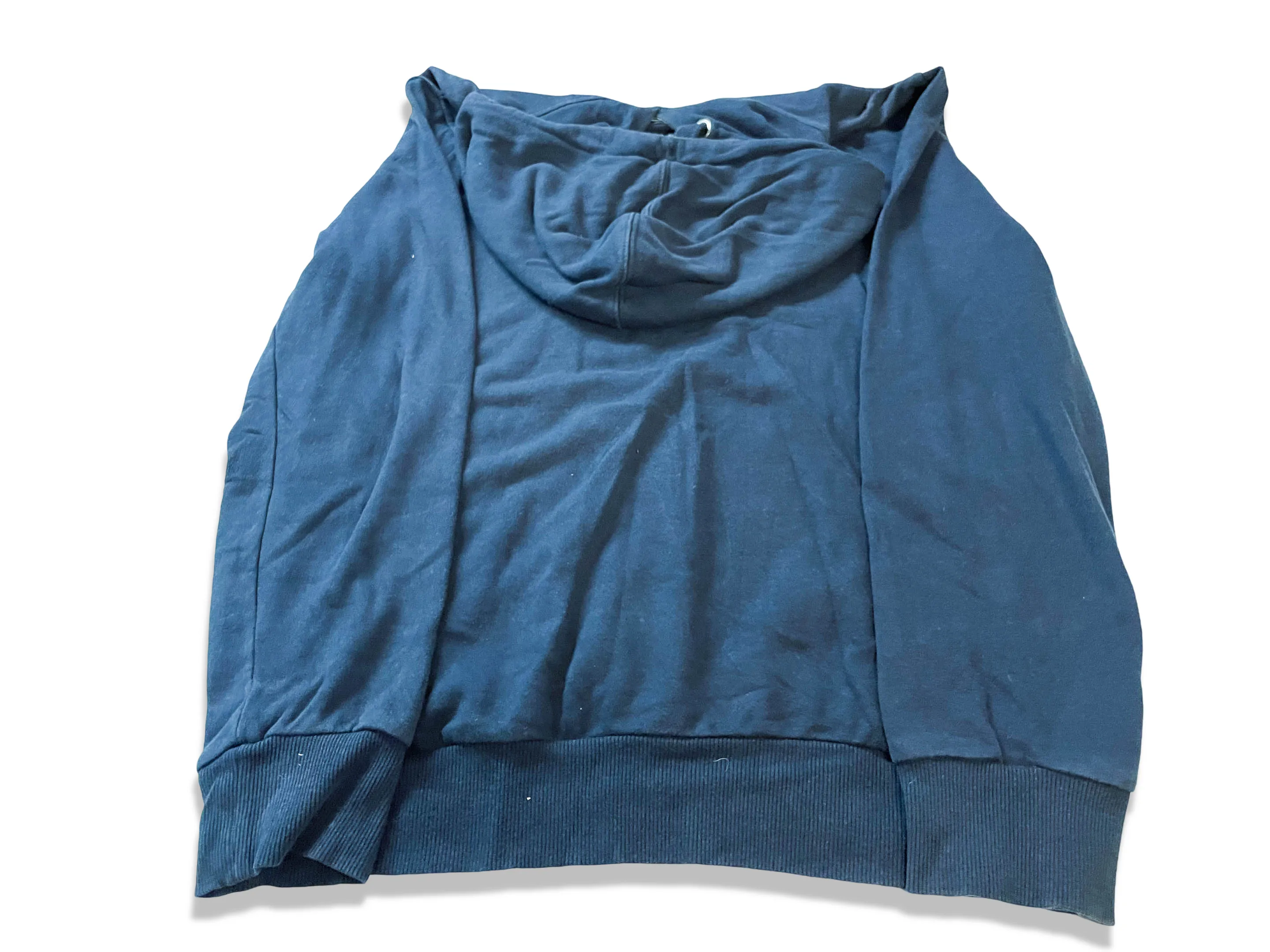 Vintage men's Rough Gear squad denim graphics blue hoodie in L|L29 W23| SKU 4006