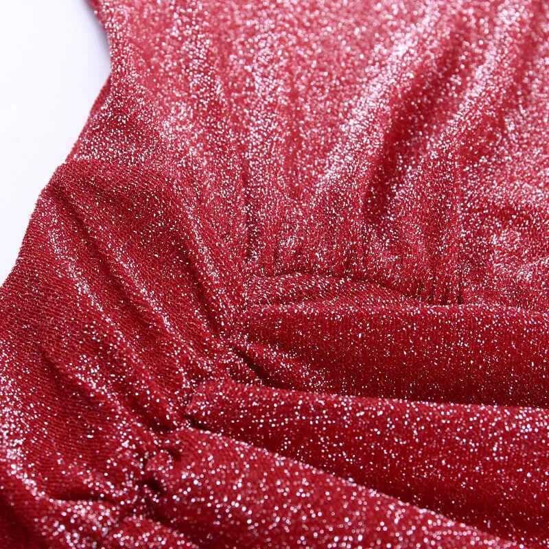 Women's Autumn Deep V-Neck Skinny Elastic Dress