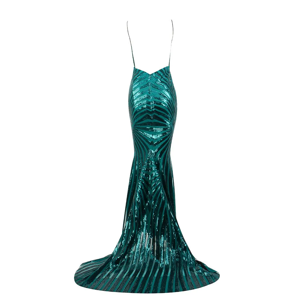 Women's V-Neck Long Dress