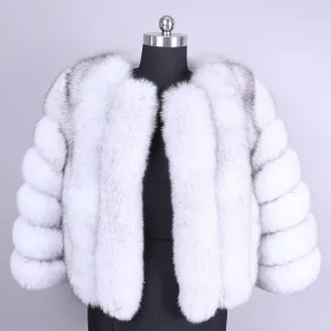 Women's Winter Casual Thick O-Neck Coat With Fox Fur