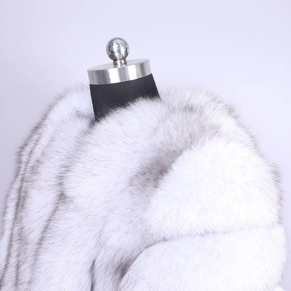 Women's Winter Casual Thick O-Neck Coat With Fox Fur