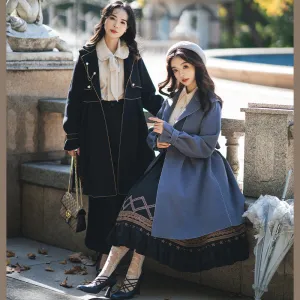 Yuansu~To Early Winter~Multicolors Lolita Winter Overcoat